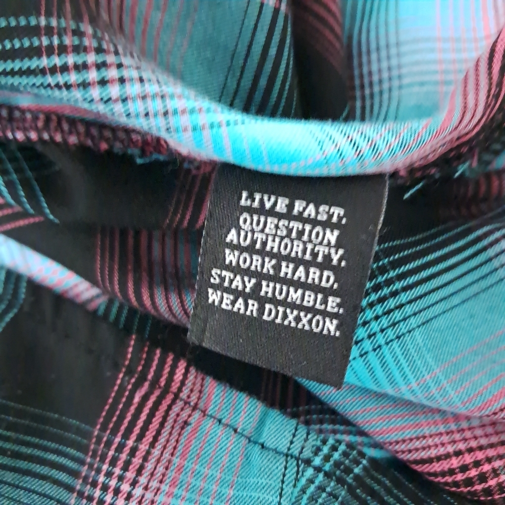 Women's Dixxon Shreddy Plaid  Button Down Shirt - Picture 9 of 10